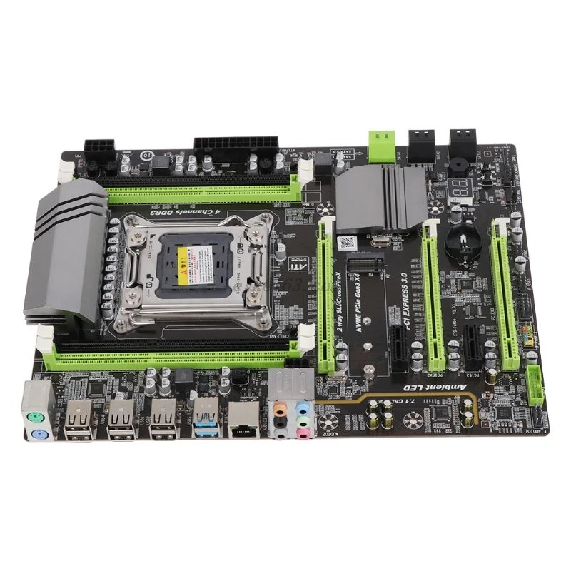 Процессор X79 Turbo moederbord LGA2011 ATX USB3.0 SATA3 PCI E NVME M.2 SSD|Материнские платы| |