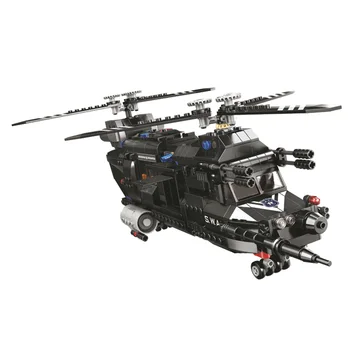 

767Pcs City Special Weapons Series Helicopter Military Building Block Small Particles Toy DIY Construction Toy Gift For 6+