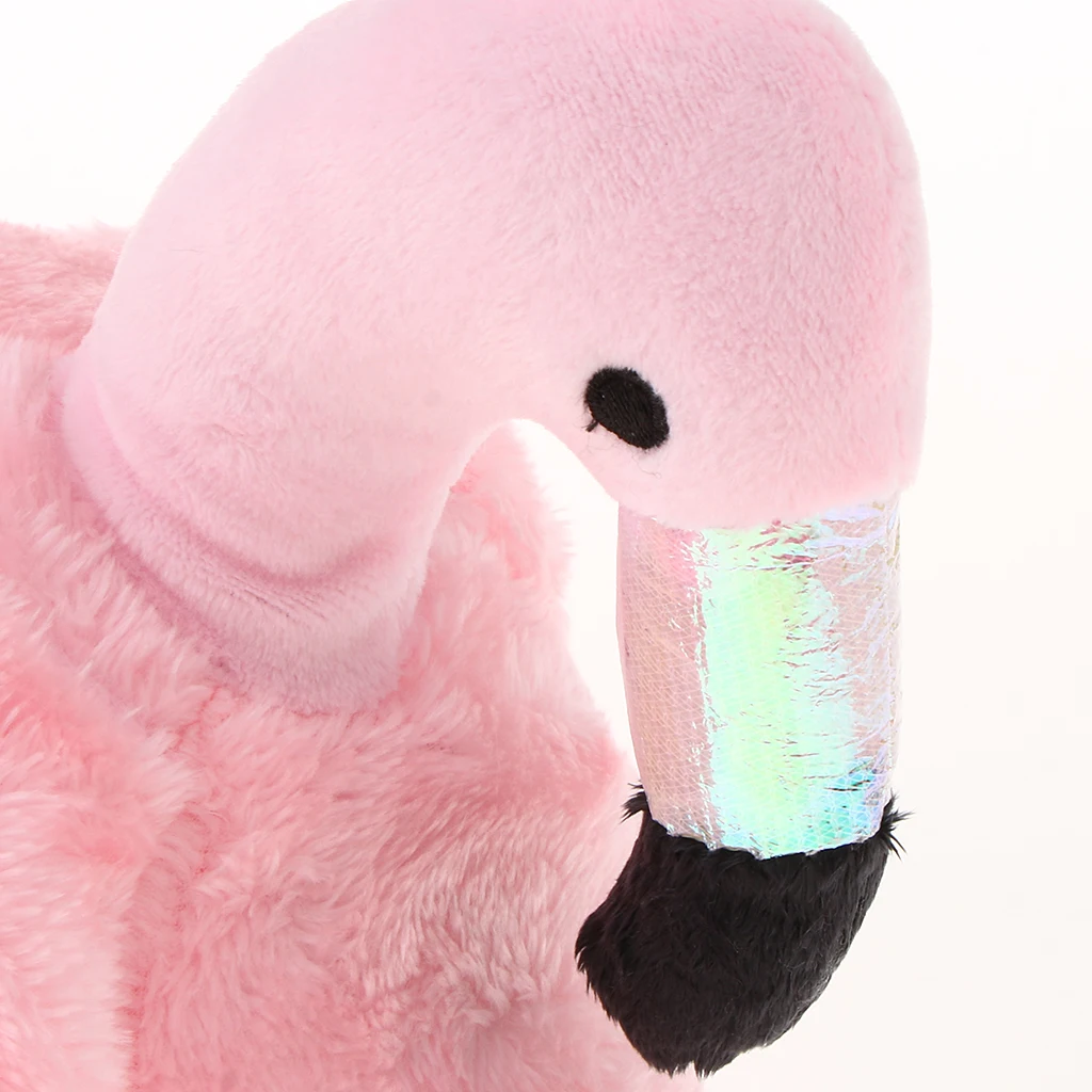 Cute Lady Teen Flamingo Soft Plush Warm Slippers  Winter Warm Home Slippers Women Animals Plush Slippers 