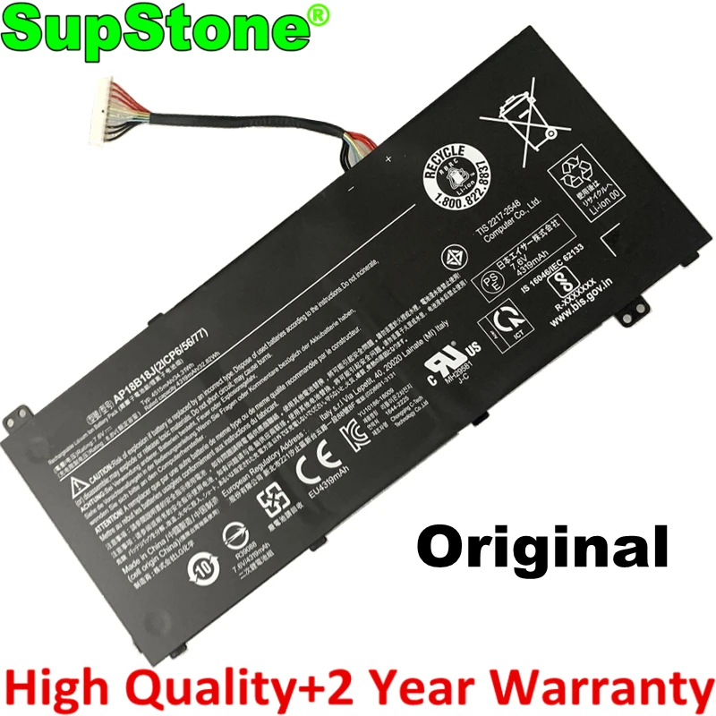 SupStone Genuine Original AP18B18J Laptop Battery For Acer A314-32-33 2ICP6/55/77 | Компьютеры и офис