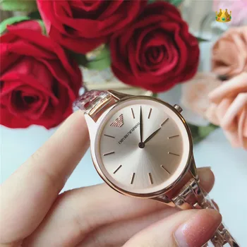 

Armani- Luxury Brand women quartz Watches men Watch Stainless Steel Strap wristwatch Top classic watch Christmas gift 39 orders