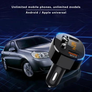 

Car USB Wireless Bluetooth Receiver Mp3 Player Music High Sound Quality Lossless Fast Charge Multi-function Charger For Car