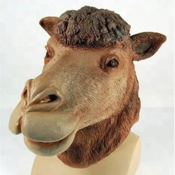 

High Quality Sale Halloween Animal Head Latex Camel Mask