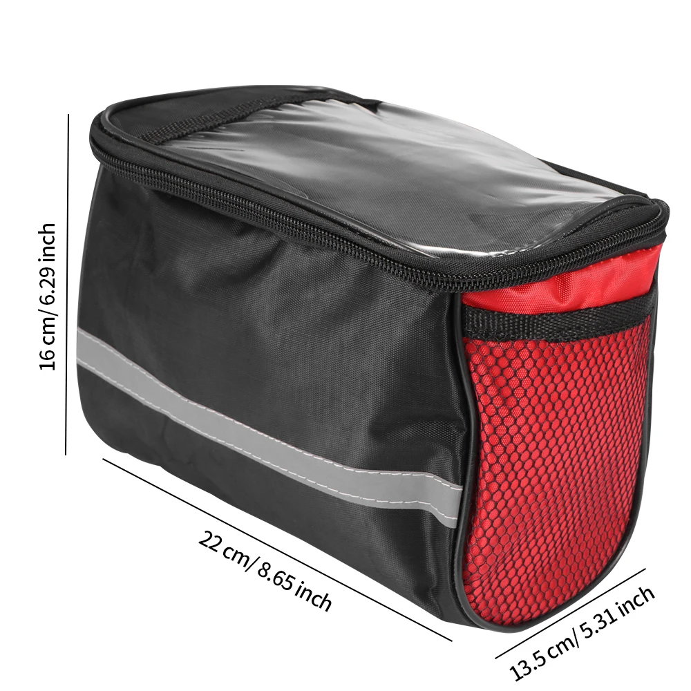 

For Xiaomi Bicycle Cycling Insulated Front Bag Handlebar Bag Basket Pannier Cooler Bag With Reflective Strip Bike Accessories