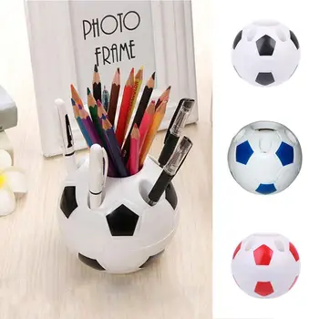 

Soccer Shape Tool Supplies Pen Pencil Holder Football Shape Toothbrush Holder Desktop Rack Table Home Decoration Student Gifts