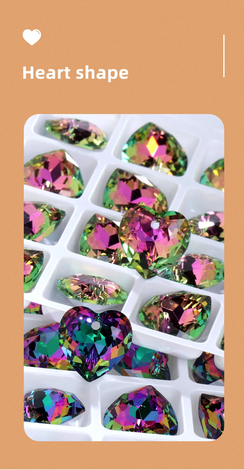 8/14.5MM Earring Making Gemstone High Quality Rhinestone For Pendant Women Jewelry Diamond Strass Charms For Neck Diy Crafts