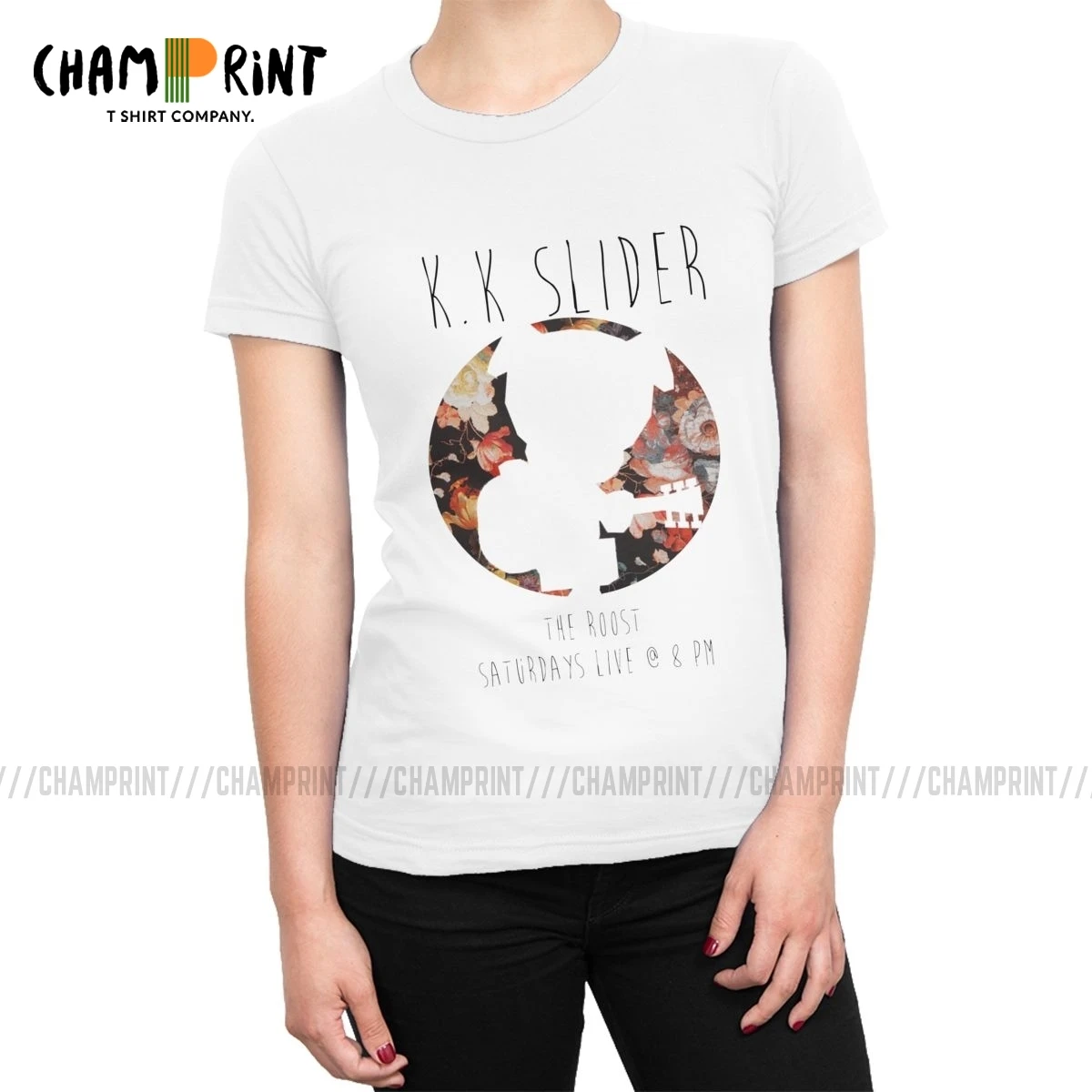 Женская футболка K.K Slider Concert T-Shirt футболки для видеоигр с изображением животных