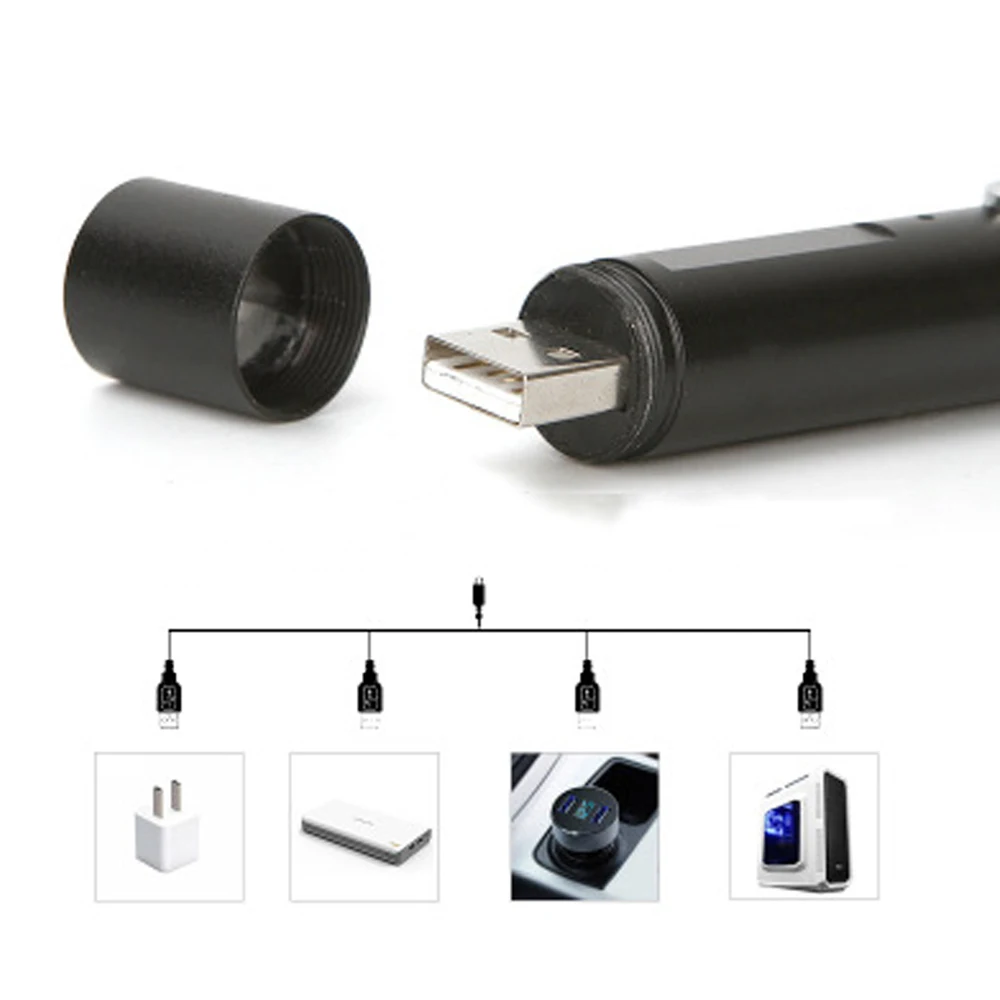 Перезаряжаемая USB Зеленая лазерная указка встроенный аккумулятор зеленый лазерный прицел 10000 м 5 мВт Регулируемый фокус лазерная указка