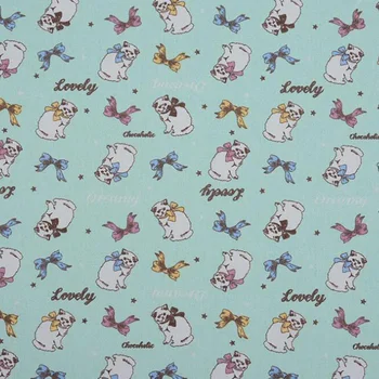 

1 Yard Lovely Dreamy Cats Printed Canvas Fabric Cotton Cloth For DIY Bags Cushion Covers