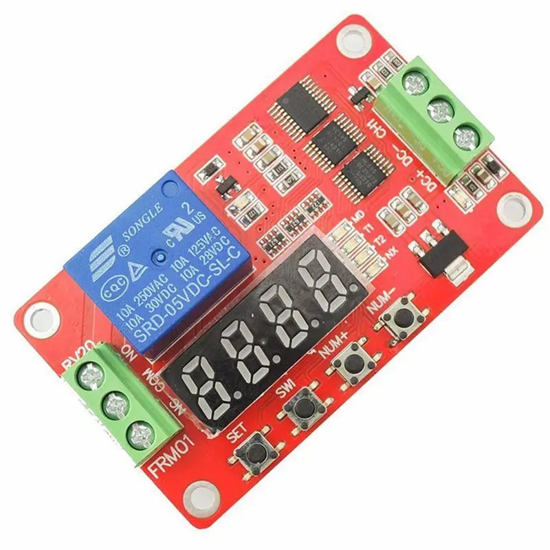 HTHL 5V DC многофункциональное самоблокирующееся реле таймер цикла PLC модуль с