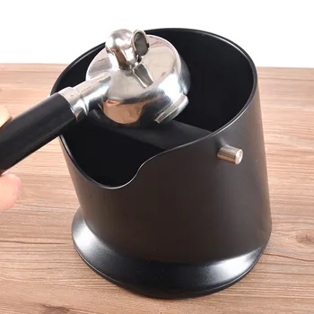 

Coffee Knock Box ABS Rubber Coffee Powder Residue Box Black Deep Bowl Non-slip Detachable Knock Bar Coffee Machine Grounds