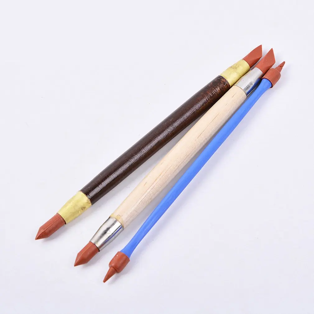 Soft Head Rubber Pen Ceramic Clay Tool Painting Professional Nail Carving Art Supplies Nail New Tool Nail Silicone Pen