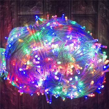 

Outdoor Christmas lighting 100M 50M LED String Lights Street Garland Decoration for Home House Garden Street Xmas Wedding Party