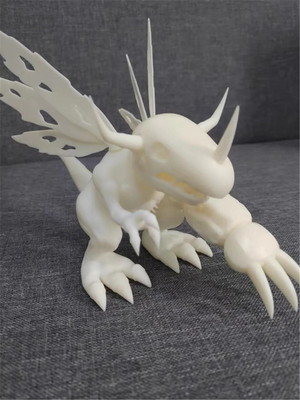 

Original 3D Printing Digimon Adventure Metal Greymon Resin Figure Toys Unpainted Model Royal Knight Decor Display Custom-Made
