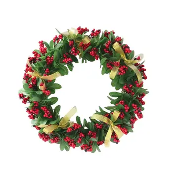 

Artificial Wreaths Front Door Hanging Wreath Garland Ornament for Christmas Halloween Decoration