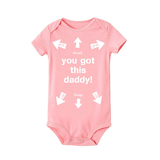 Baby Jumpsuit You Have This Dad Baby Romper Newborn Infant Girls Boy Short-sleeved Funny Cool Dad Cotton Rompers