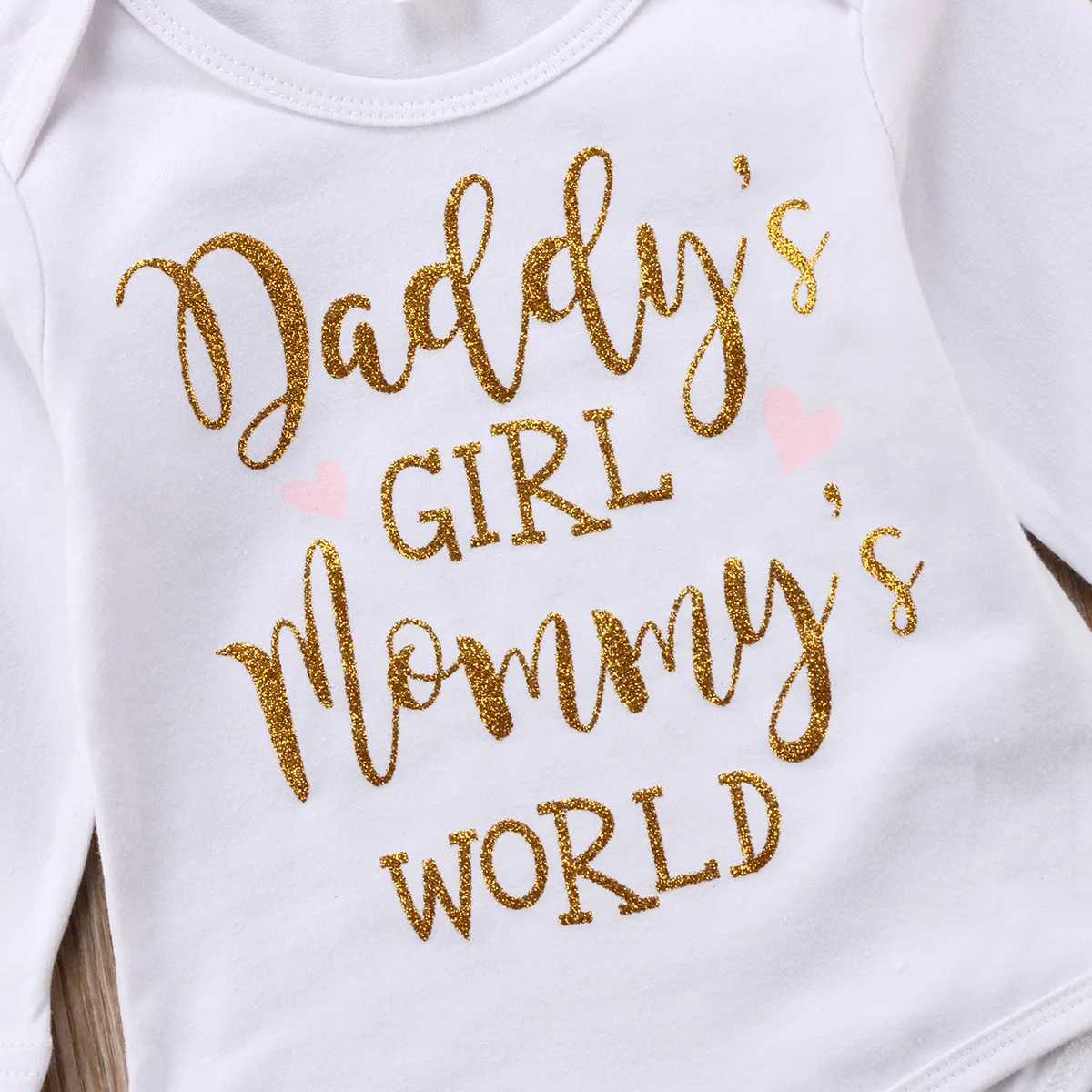 Боди с длинными рукавами и принтом «momys World» для маленьких девочек