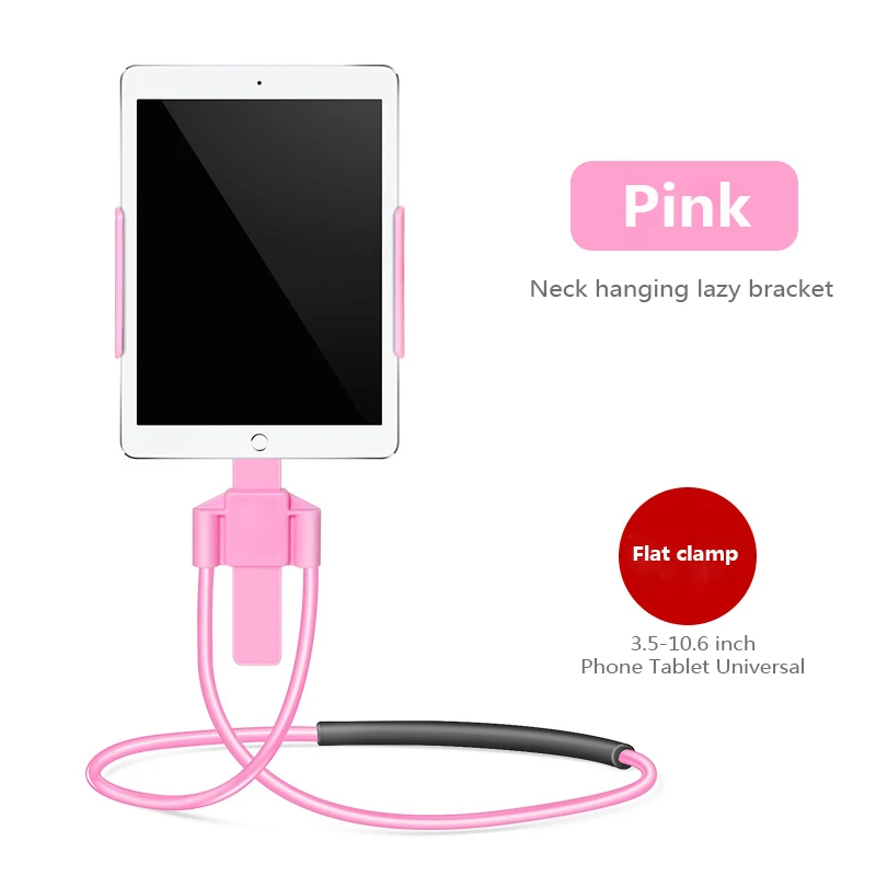 Lazy Hanging Mobile Cell Neck Phone Support Necklace Bracket 360 Degree Stand Mount Holder Stand For IPhone Xiaomi Samsung flexible phone holder Holders & Stands