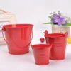 2 PCS Metal Iron Flower Pot with Handle Mini Bucket Hanging Balcony Garden Office Home Decor Planter Candy Basket 2