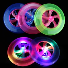 Новая детская игрушка летающие диски спортивные флэш Открытый Классический Форма кольца пляж площадь светящиеся игрушки флэш Спортивные Летающие пластины