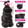 Beaufox Body Wave Bundles Brazilian Hair Weave Bundles 1/3/4 PCS Human Hair Bundles Natural /Jet Black 8-30"Remy Hair Extensions 2