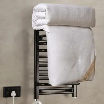 

Electric towel rack intelligent constant temperature steel drying rack bathroom toilet household plumbing heating towel rack