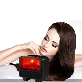 

Creat A Warm Atmosphere In The Cold Winter With The Led Light Coal Heater Desktop Heater Vertical Hot Plug Hot Air Blower