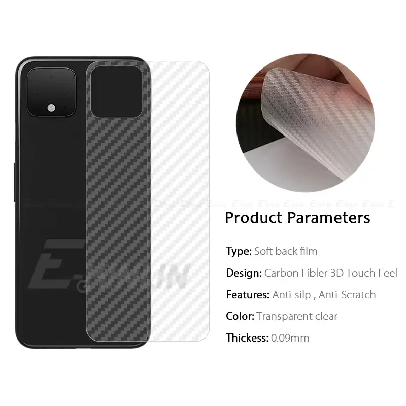 Прозрачная мягкая защитная пленка из углеродного волокна для Google Pixel 4 2 3 3a XL 2XL 3XL