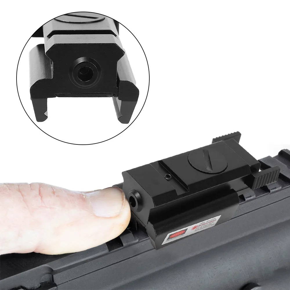 Tactical Red Dot Sight with 20mm Rail Pistol Weaver Airsoft Shockproof Rifle Red Laser Scope Hunting Handgun Glock Laser-4