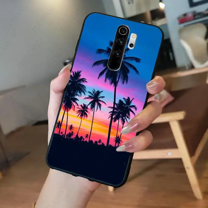 blue Ocean island waves beach scenery Phone Case for redmi note8pro note7 note5 note6pro 7A 8A 8 note9s 8t note9pro Coque Shell cases for xiaomi blue Cases For Xiaomi