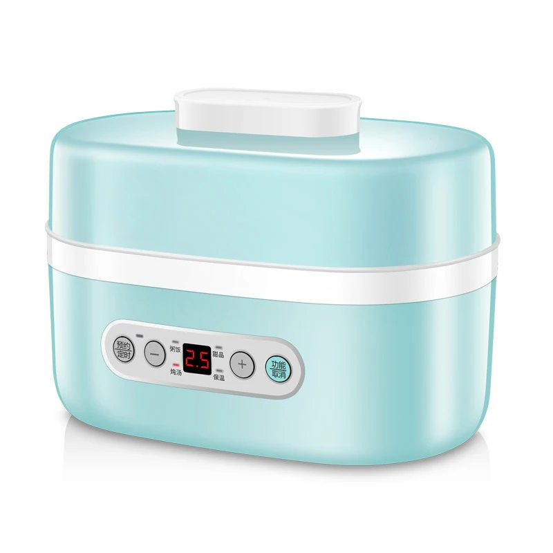 

220V Multi-function Electric Rice Cooker lunch box Insulation Heating kitchen Cooking Appliances Ceramic Liner Steam Stew