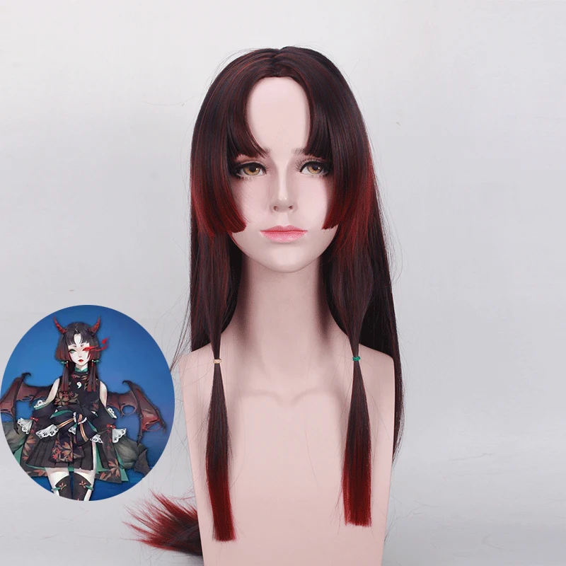 

Game Cosplay Yin and Yang Division Hand Tour / Vampire Girl Cos Wig Long Synthetic Hair Costume Show Wigs Anime+ Wig Cap