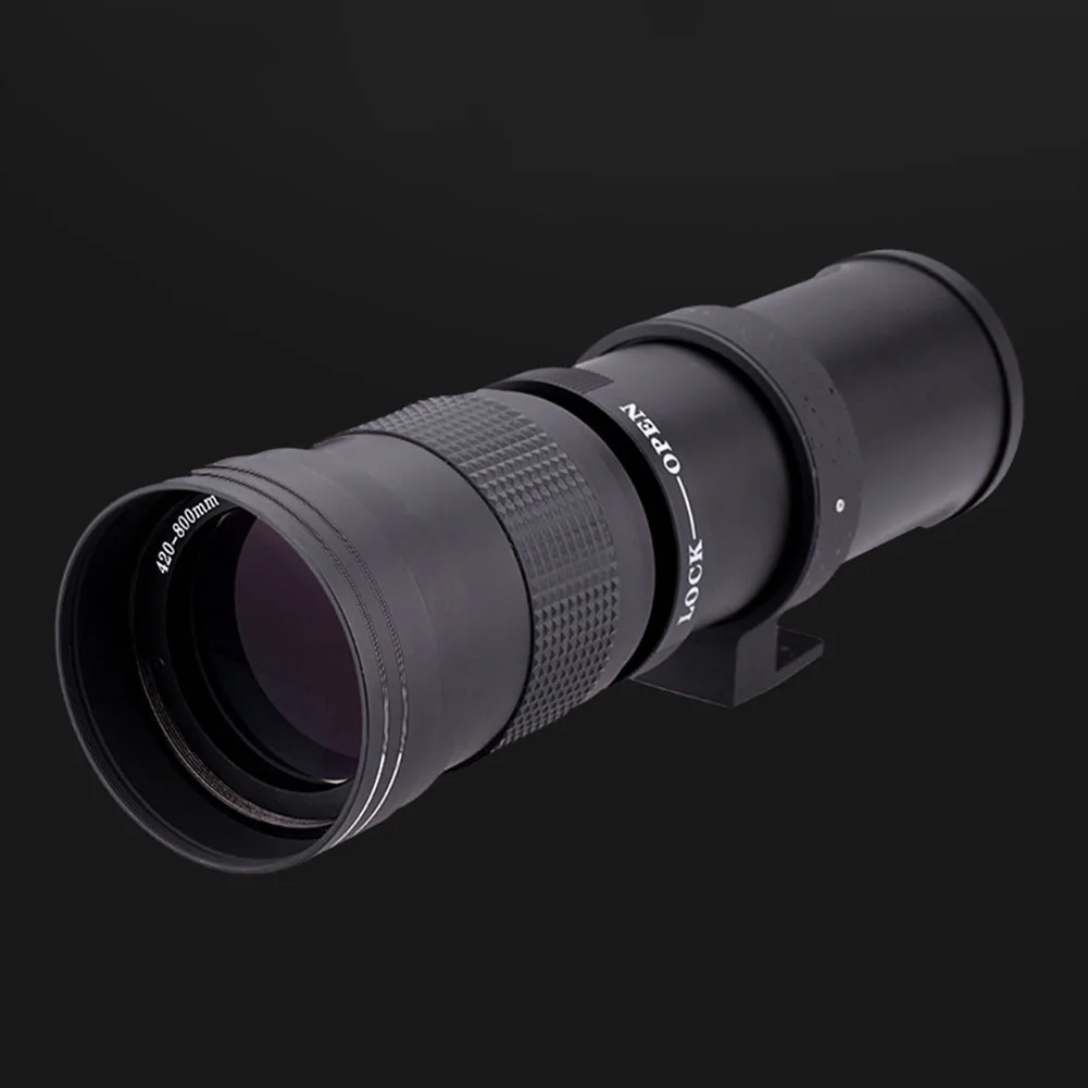 

420-800mm Manual Outdoor Accessories Part F/8.3-16 Super Camera Lens Telephoto Zoom Wildlife for Canon 6D 7D 60D 70D