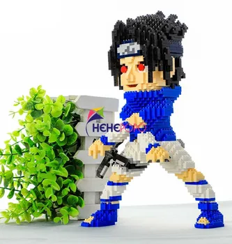 

2000pcs Mini Blocks Japanese Anime Figure Cartoon Sasuke Model Building Bricks for Children Fun Toys Kakashi Kids Gift Boy 16160