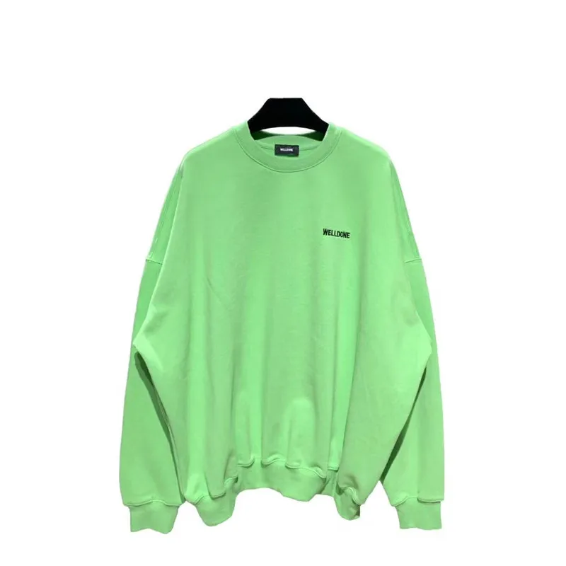 3 WELLDONE Sweatshirts Men Women 1:1 high quality fashion casual We11 Done WELL DONE Hoodie Hooded - Цвет: 3