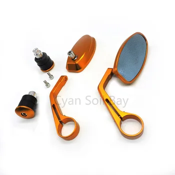 

Flexible 22mm 7/8'' Moto Cafe Racer Retrovisor Motorcycle Handle Bar Mirrors Motorcycle Bar End Rear View Mirrors