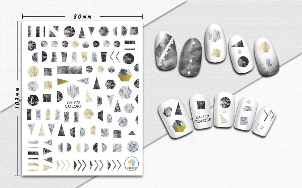 Наклейка для ногтей 3D дизайн ногтей слайдер Фольга для татуажа черепаха перо дизайн украшения маникюрные советы клейкая наклейка обертывания Pegatinas - Цвет: Красный