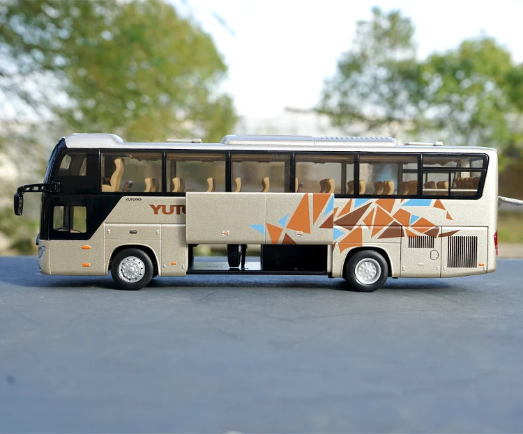 Оригинальная Коллекционная модель из сплава, подарок, 1:42 весы Yutong ZK6118HQY8Y, двухэтажный городской автобус, литье под давлением, Игрушечная модель