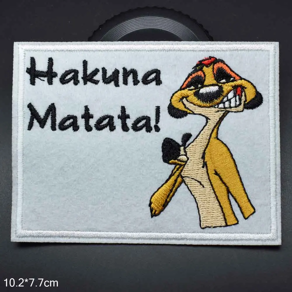 Мультяшная Simba Король Лев, нашивки для одежды с вышивкой
