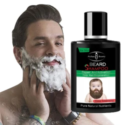 Men's Beard Cleaner Clean Beard Impurities Deep Nourishment Cleaning Mild Care For Dry And Frizzy Beards Beard Cleaning Fluid