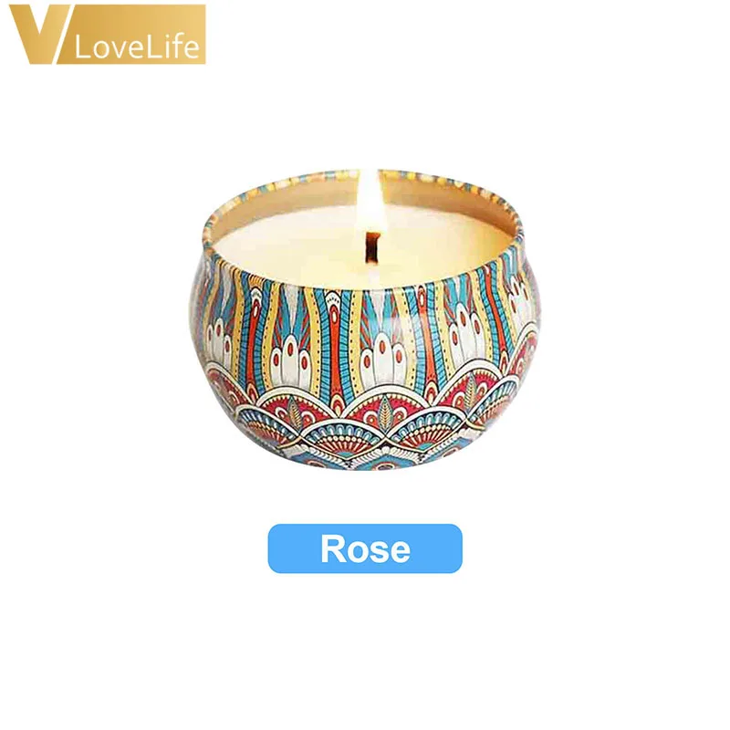 Rose Соевый воск для аромата комаров Цитронелла ароматические свечи Bougie Parfum эфирный аромат масло свеча романтическая ароматерапия сделай сам - Цвет: Rose
