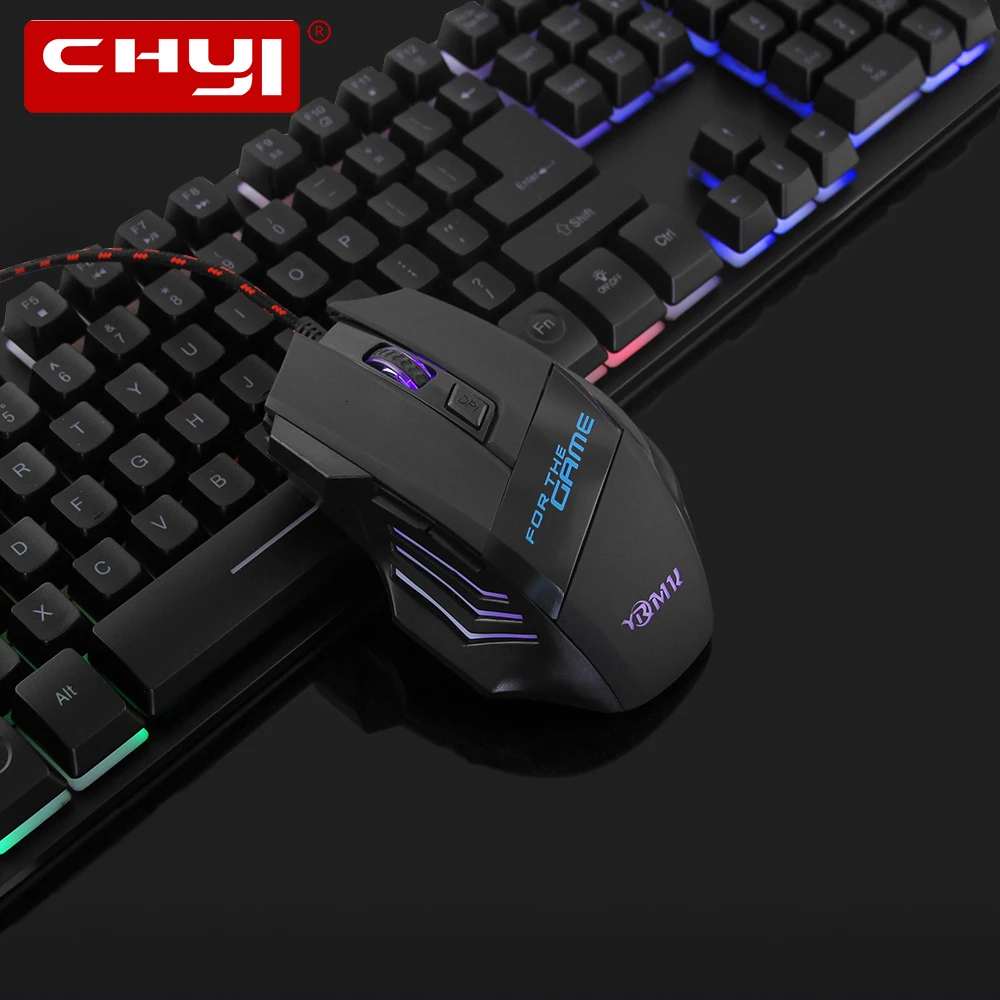 Проводная игровая мышь, 6 кнопок, 3200 dpi, Mause USB, эргономичная компьютерная мышь, игровые мыши с подсветкой для ПК, ноутбука, геймера