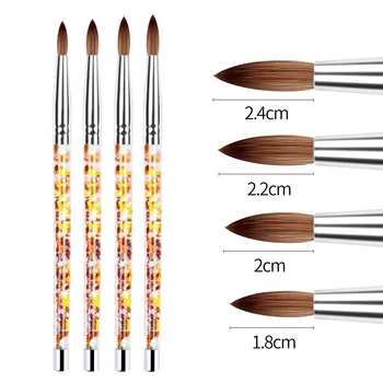 

New Professional Manicure UV Gel Brush Pen Transparent Acrylic Nail Art Painting Drawing Brush Phototherapy Tools