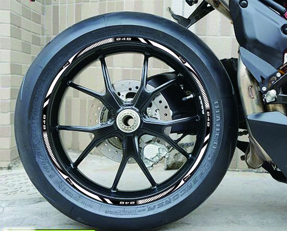 Kodaskin обода колеса наклейки мото полоса ленты мотоциклы Tries колеса наклейки для Ducati 848 аксессуары