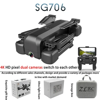 

SG706 camera drone long range rc drones with camera hd professional for real estate 4 Channels APP Controller 50x 15min