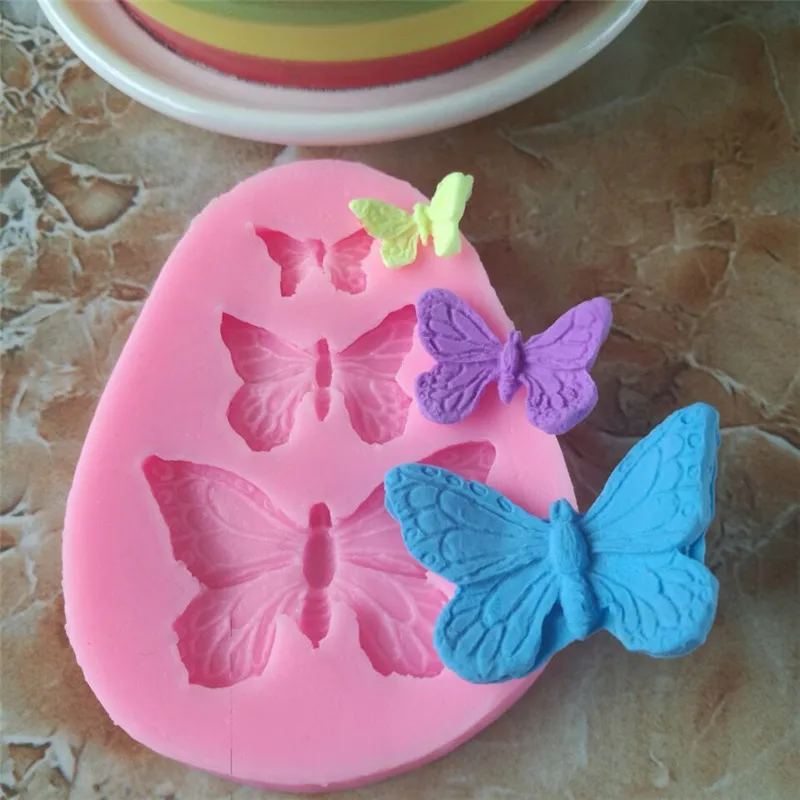 Бабочка силиконовые формы для выпечки аксессуары 3D DIY кондитерский шприц
