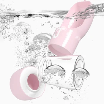 

Portabl ABS/PC Water Dispenser Multifunction Feeder Drinking Bowl Print Dog Water Bottle 1Pcs Sectional Travel Kettle