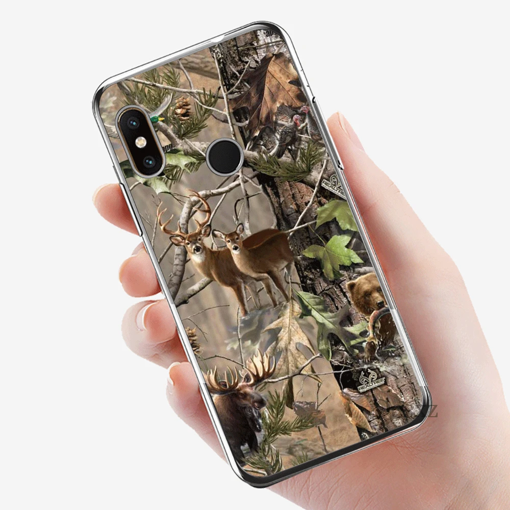 Чехол для телефона для Xiaomi mi CC9 CC9E 9T mi x 2 S, 6, 8, 9, SE A1 A2 5X 6X макс 3 A3 Pro Lite чехол Realtree зёленая камуфляжная оболочки - Цвет: 1