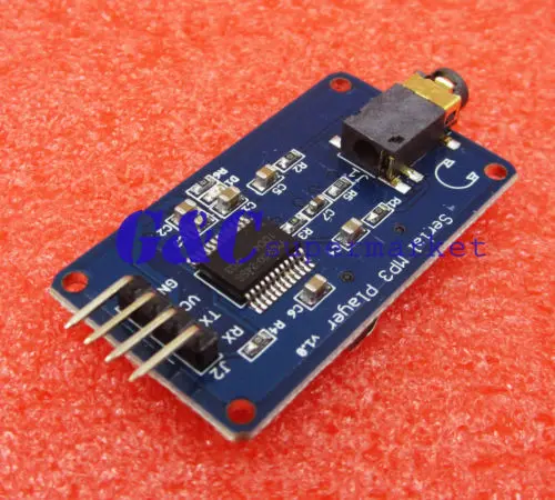 YX6300 UART управление серийный MP3 музыкальный плеер модуль AVR/ARM/PIC | Электронные