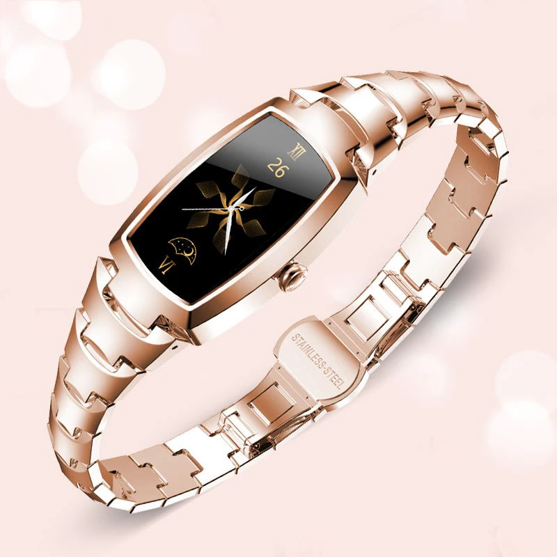 GEJIAN Smart Watch Women New Fashion Women Watches Heart Rate Monitor Call reminder Bluetooth Ladies smartwatch For IOS Android